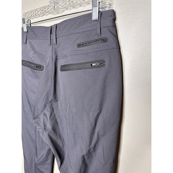 Lululemon Commute Pants Size 30 Men Gray Striped Golf Chino Stretch Athletic ABC - Picture 6 of 16